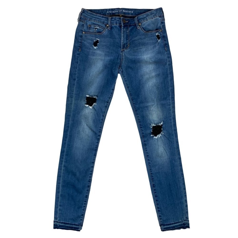 Articles of Society Jeans Womens 28 Skinny Distressed Denim